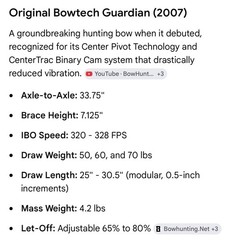 Bowtech Guardian RH Camo Compound Bow 50-70lb 25-30.5in Draw 33.75in