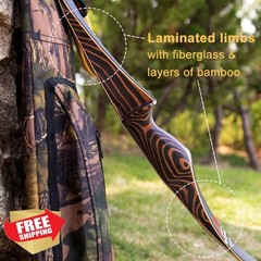 Deerseeker Archery Bow 54″ RH 55lb Black
