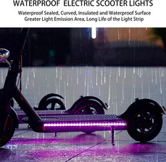LED Lights for Scooter – 4 Pcs Electric Strip Light Battery Operated