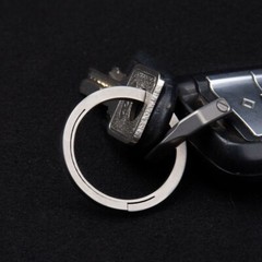 3PCS Titanium Key Rings Outer Dia. 17mm/22mm/25mm/32mm Openable Keyrings EDC