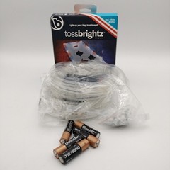 Cornhole Bean Bag Toss 2 Boards LED Light Kit Red White Blue Weather Resistant