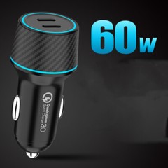 PD60W Dual Fast Charging Car Charger New