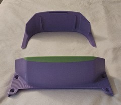 Fungineers Funwheel BTG TFL Drop Top Fender Base Pair 3d Printed In Purple
