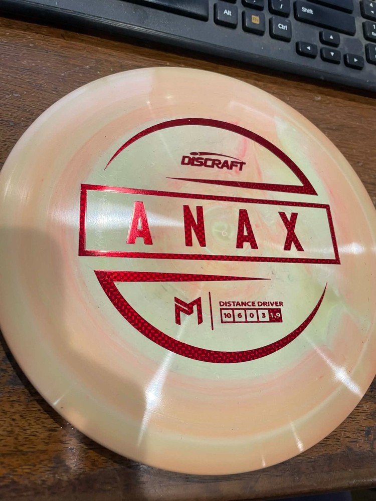 DISCRAFT ESP SWIRLY ANAX 5X PAUL MCBETH DISC GOLF DRIVER ORGRD 173-4G @ LSDISCS