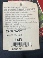 NWT Devon-aire Equi-fit Navy Blue English Horse Riding Show Hunt Coat Womens 6-8
