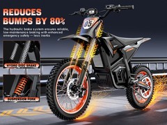 3000W Electric Dirt Bike 48V 21AH 35MPH Off Road Motorcycle Teens Adult