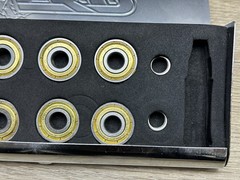 Vintage FKD Gold Skateboard High Velocity Bearings Set Of 8