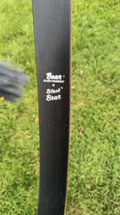 Bear Archery Black Bear Recurve Bow 60in 40lb @ 28in RH Wood Brown/Black