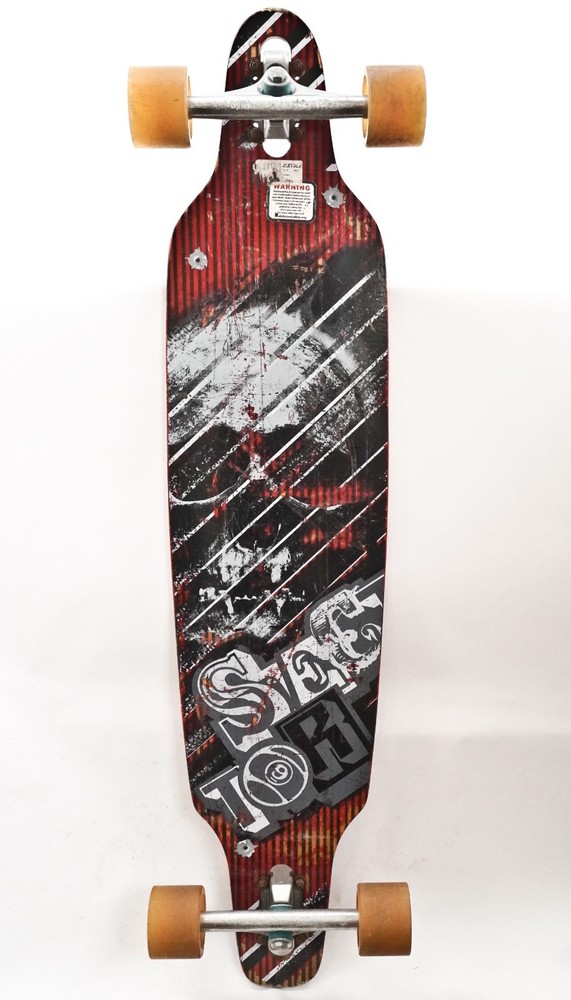 USED 41″ Sector 9 Skull Longboard Complete Gullwing Drop-through 74mm Nineballs