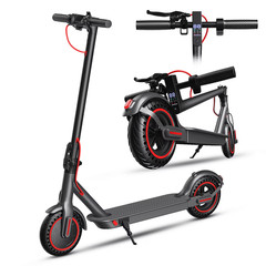 OBX 350W Electric Scooter for Adults, 18MPH & 16 Miles Long Range, 8.5″ Solid Ti