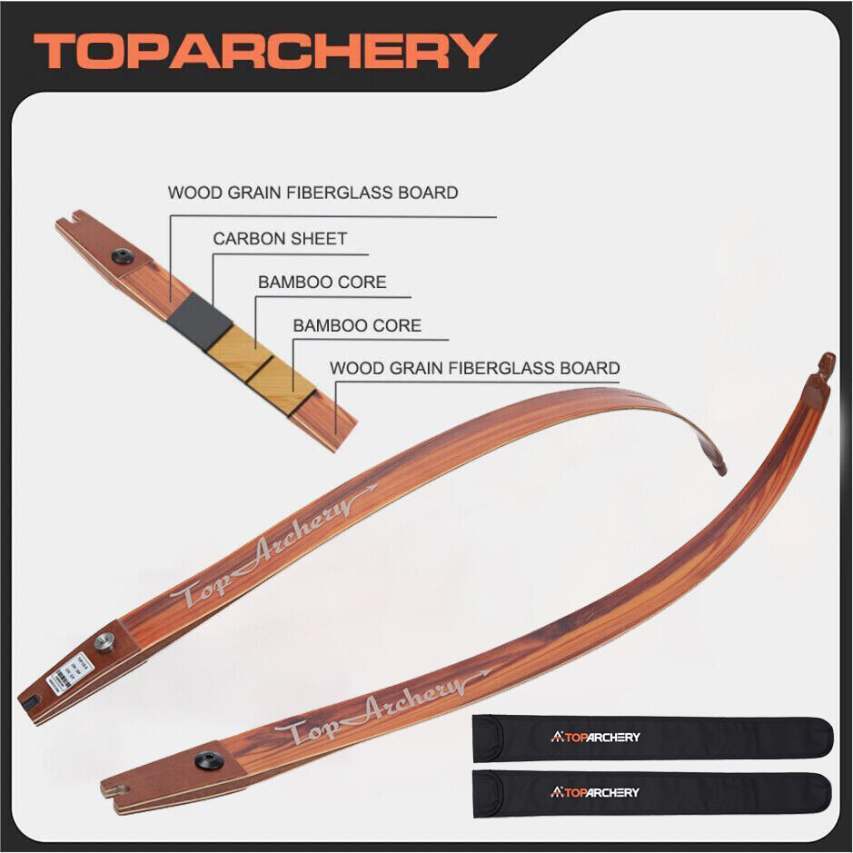 ILF Limbs Made of Carbon+Bamboo Core+Fiberglass for H19″-62″ / H17″-60″ ILF Bow