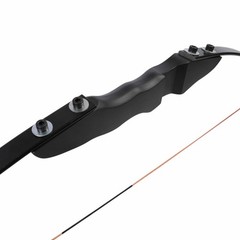 51IN Black Hunter Bow Right Handed Takedown Recurve Bow 40lbs Shoot Longbow
