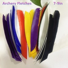 50pcs Multicolor Full length 7-9in Fletches RW Turkey Feather for Archery Arrows