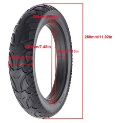 1/2PCS Solid Tire 12 1/2×2 1/4(47/57-203) 12» For Electric Scooter E-Bike Wheel