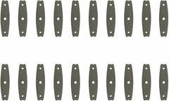 20PCS Microfiber Leather Slingshot Pouches for Hunting & Practice
