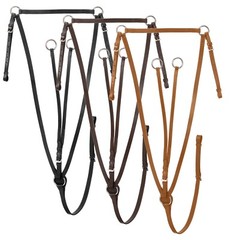 English Saddle Breastplate -Running Martingale – Black – Brown – Medium Chestnut