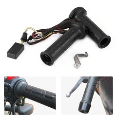 Motorcycle Heated Grips, Premium 12V Adjustable Temperature Handlebar Grips w…
