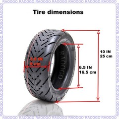 11 inch 90/65-5 Tire & Tube for Electric Scooter Street Tire Run safe & Quiet