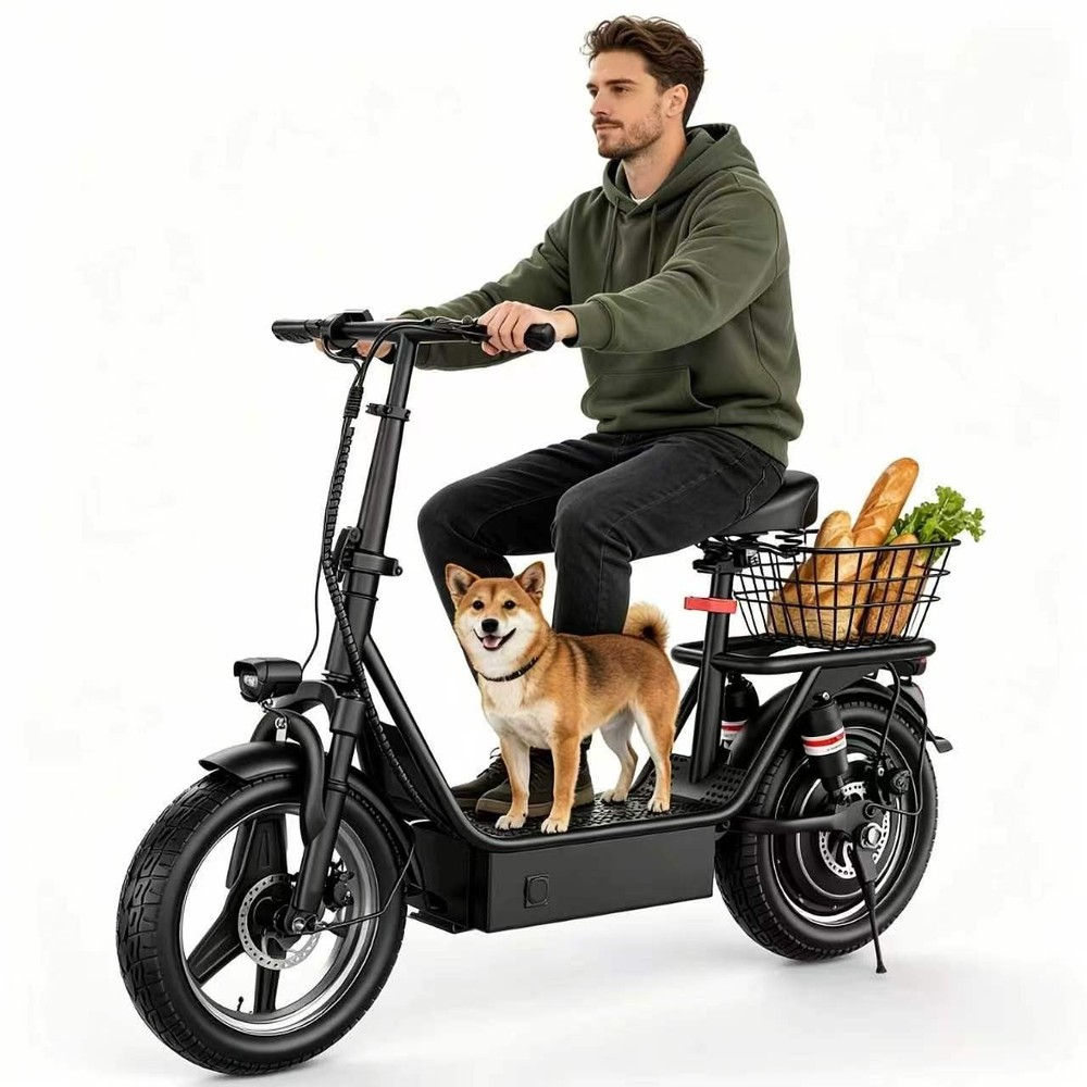 749W off-road scooter, 48V 16.5A high-capacity battery, range up to 35 miles, el