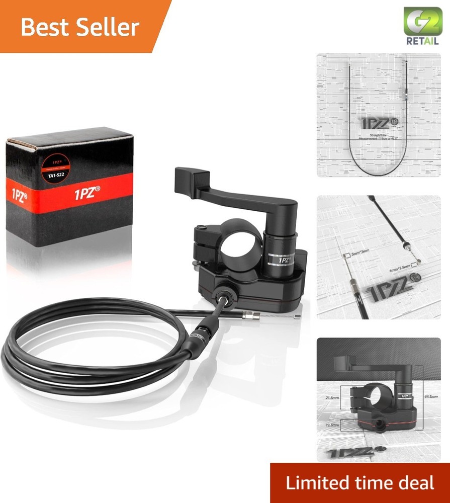 Quick Install Heavy Duty Thumb Throttle & Accelerator Cable for 50cc-250cc ATVs