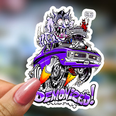50pcs Rat Fink Ed Roth Vinyl Decals Vintage Hot Rod Custom Sticker Set