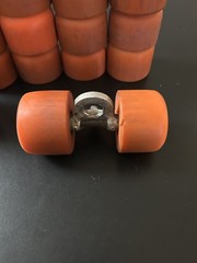 Lot of 20 Vanguard Zinger Orange Roller Skate Wheels (Condition& Size Varies)