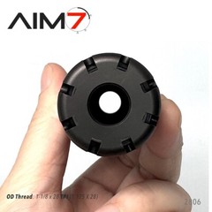 Aim7 ALPHACLOAK Brake Billet Steel Black 1.125X28 (1-1/8X28 TPI)