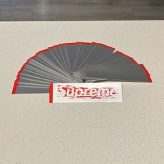 Supreme Scratch Off Red Box Logo Sticker | 3M Reflective | FW19 | SameDay Ship