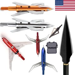 30″ Archery Carbon Arrows Arrowhead Turkey Feather Compound Recurve Bow Quiver