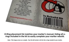 DLX Luxe X – Color Coded 3X Oring Rebuild Kit