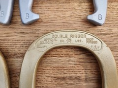 Diamond Double Ringer 2-1/2 LB Horseshoes A & B, Set Of 4, Made In USA