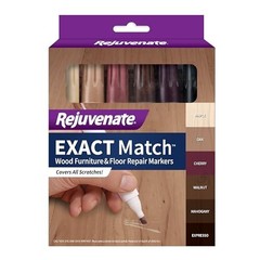 Exact Match Wood Furniture & Floor Repair Markers, 6 Count, Brown (Pack of 1)