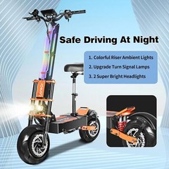 8000W Electric Scooter Adult 60V 38.8Ah E-Scooter Road Tires 13in Fast Speed UhG