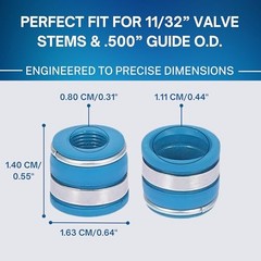 Rubber Positive Valve Stem Seal – Fits an 11/32″ Valve Stem And .500″ Guide