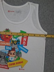 New Kid Pacer Unisex White Tank Graphic Print Honduras T-Shirt 18 Months Roatan
