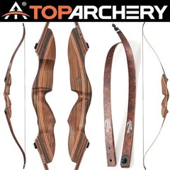 60» Archery Takedown Recurve Bow 25-60lbs Wooden Riser RH Target Hunting Arrows