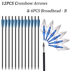 20″ Hunting Crossbow Bolts Arrows OD 8.8mm for Crossbow Archery Hunting Shooting