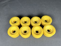 Vintage NOS BELAIR Perfection 62mm Roller Skate Wheels Set of 8 Crest Quad New