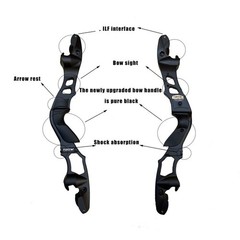 TBOW 62” ILF Recurve Bow with Gordon Limbs 30-60Lbs for Adult Archery Competi…