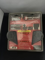 SWISS ARMS TACTICAL GOGGLES FOR TARGET SHOOTING, 2 BLACK MASK JZ31