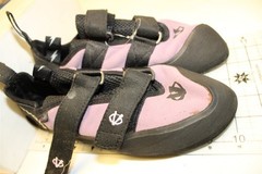 Evolv Elektra Womens Size 9.5 41 USA Made Purple Black Strap Rock Climbing Shoes