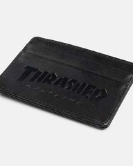 Thrasher Leather Card Black Wallet