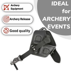 Archery Compound Bow Wrist Strap Release Aids Finger Hook Trigger Hunting Target
