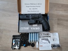 Umarex T4E TR50 (2292176) CO2 Paintball Revolver – New – Power Modified – 25J