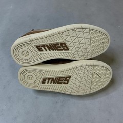 Etnies»Snake» Skate Shoes Brown Tan Grey Suede Canvas Sneakers M8/W9.5 NWB