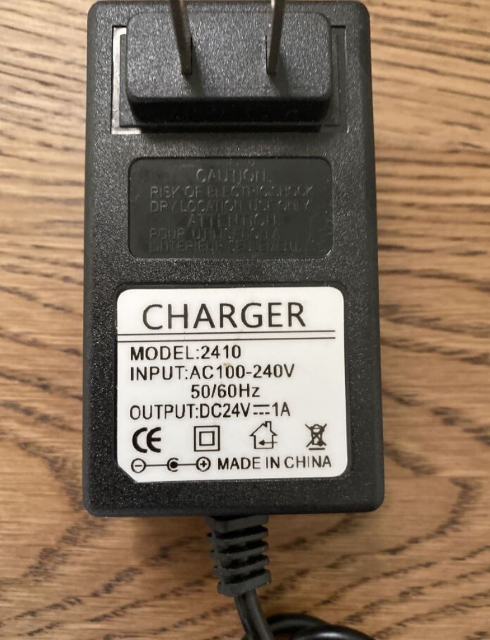Adaptador de cargador deportivo de 24V 24 W 1A fuente de alimentación para RAZOR