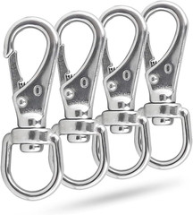 Swivel Eye Snap Hooks, 304 Stainless Steel Heavy Duty 2.7 Inch 3.5 Inch Spring H