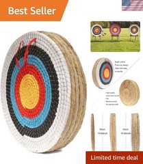 20-Inch Handmade Straw Archery Target for Kids & Adults – Eco-Friendly Practice