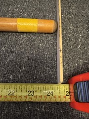 Set Of 3 Vintage Replacement Wooden Croquet Mallets 23” Handle Red, Yellow, Blue