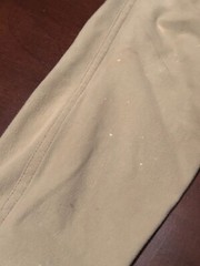 Women’s Devon Aire Beige Knee Patch Pull On Breeches Pants Size 28 M